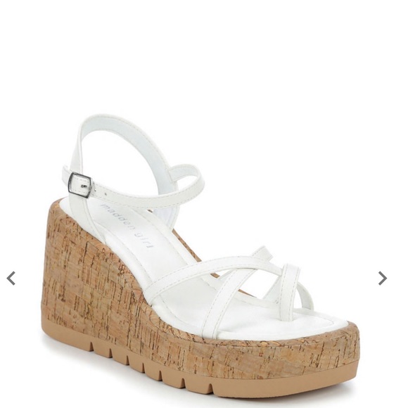 Madden girl white platform sandals - Picture 1 of 9
